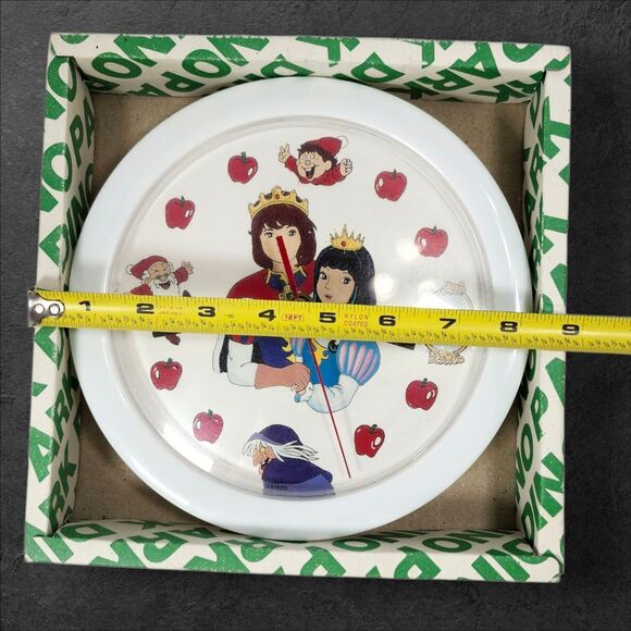 Vintage 1993 Dino Park Cartoon Snow White Wall Clock Quartz Battery Operated - Picture 5 of 5